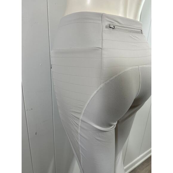 Athleta Peak Hybrid Fleece Tight Legging in Birch Gray. Size Small - Picture 4 of 9